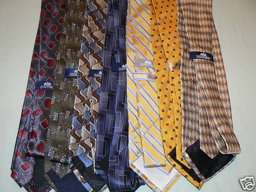 Stafford Mens Neck Tie Ties New 100% Silk  