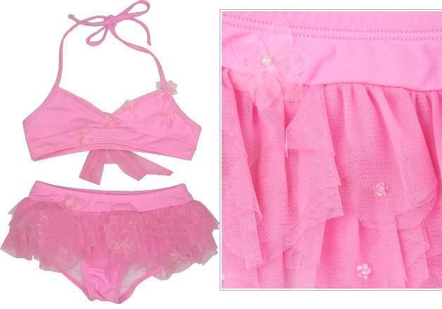 NWT Spun Sugar 2pc Skirted Bikini Size 4T 5 6 Kate Mack  