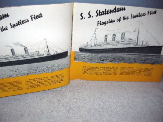 1936 Holland American Line, The Spotless Fleet  