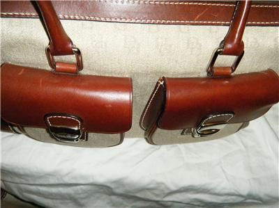 DOONEY & BOURKE PURSE/HANDBAG MATCHING COIN BAG BROWN DOUBLE POCKET 