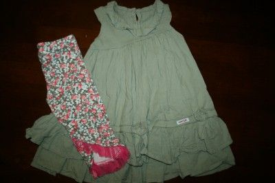   Lawn Dress Paris Netting Trimmed Cheerio Leggings Holly XS 3 3T  