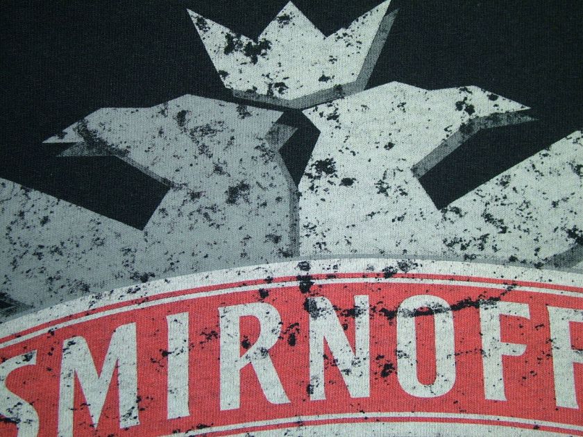 SMIRNOFF VODKA t shirt CLEARLY ORIGINAL XL  