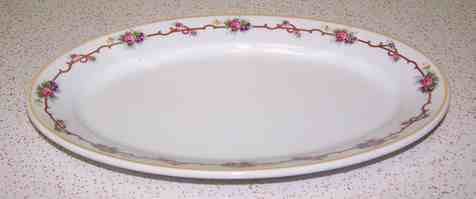 RESTAURANT CHINA Large STEAK PLATE Shenango ROSE DESIGN  