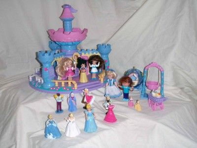 Spin N Surprise Castle Fisher Price Disney Cinderella Belle Snow 