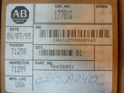 New Allen Bradley Connector Dropline 1770 XG #28966  