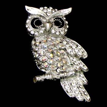 ADDL Item  rhinestone crystal animal brooch pin  