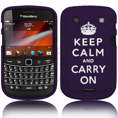 London Magic Store   KEEP CALM & CARRY ON Silicone Case For Blackberry 