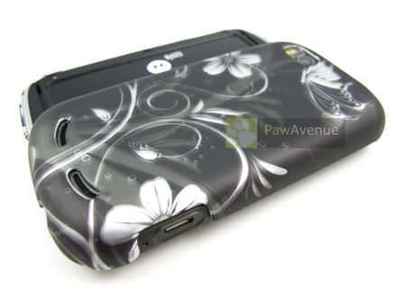 BLK FLOWERS Phone Cover Case Motorola CLIQ 2 Accessory  