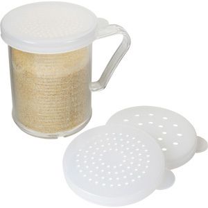 X10 RESTAURANT DREDGE SHAKER SET  3 LIDS = 10 + 30 LIDS  