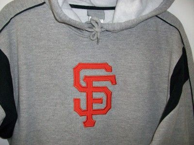 SF GIANTS GENUINE MLB GREY HOODIE Lg NEW  