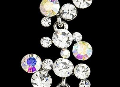 Crystal AB Chandelier Bridal & Prom Earrings  