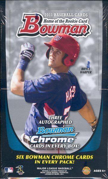 2011 BOWMAN BASEBALL JUMBO HTA BOX BLOWOUT CARDS 041116113093  