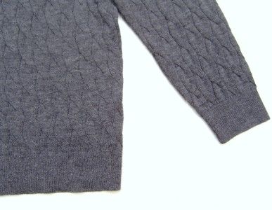 New Daniel Cremieux 100% Royal Alpaca Wool Men Sweater V Neck Cable 