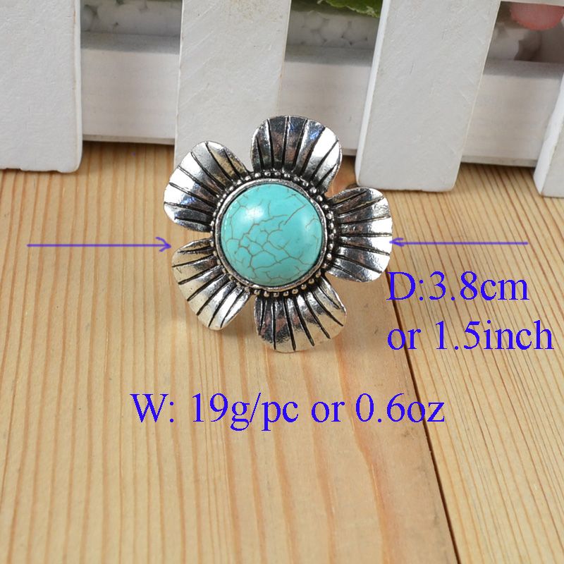 Sets Tibet Silver Turquoise Necklace Bracelet Ring s003  