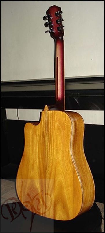 Philippines BANDILLA Acoustic Cut away Flatback Guitar  