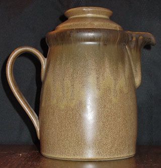 DISCONTINUED DENBY ROMANY LARGE 8 3/4 COFFEE POT GOOD  