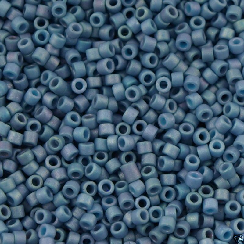 Miyuki Delica seed bead 11/0 Matte Light Grey Blue 5g DB376  