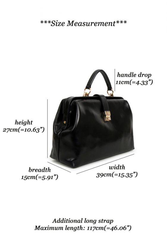   KOREA]Womens Genuine leather BELLA Doctors bag style handbag satchel