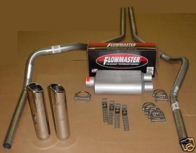 Ford F150 01 04 Dual exhaust Flowmaster 40 W tips  