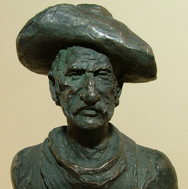 Michael Garman Bronzetone Sculpture TRAIL BOSS Cowboy  