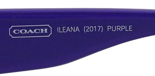 NEW COACH EYEGLASSES CC 2017 PURPLE PURPLE ILEANA AUTH  