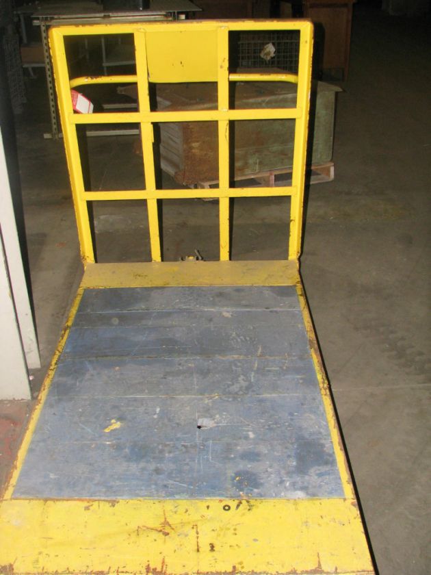 LARGE WARHOUSE CART ON HD CASTERS 5 FT LONG  