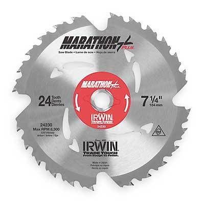 Irwin 7 1/4 Marathon Plus Saw Blade 24230  