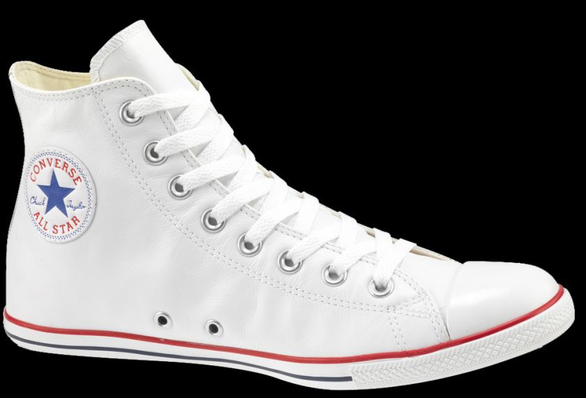 113938 Converse Chuck All Star WHITE LEATHER SLIM Hi  