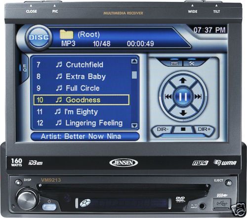 JENSEN VM 9214 DVD MULTIMEDIA RECEIVER 7 FOLD OUT T.S.  