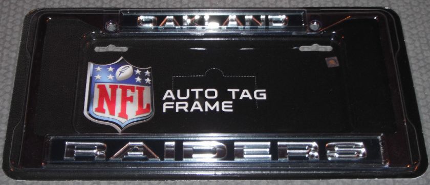 NFL LASER CUT LICENSE PLATE FRAME   OAKLAND RAIDERS  