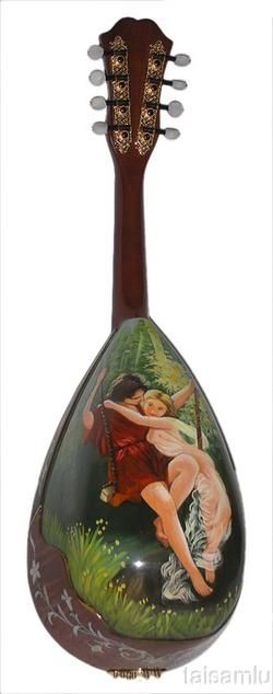 Oil Painting Italian Style bowl back Mandolin, Solid Maple BLM136 