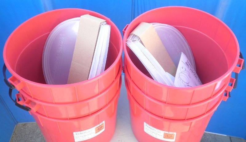   Fisher 7.5 Gallon Infectious Waste/Sharps Container ***LOT of 6