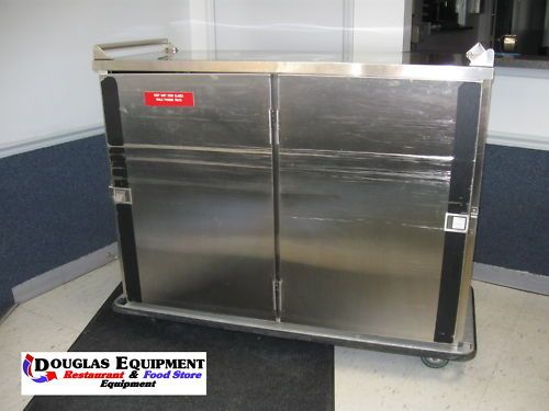 Used Stainless Steel 2 Door Transport Cart 59 x 24 x 51  