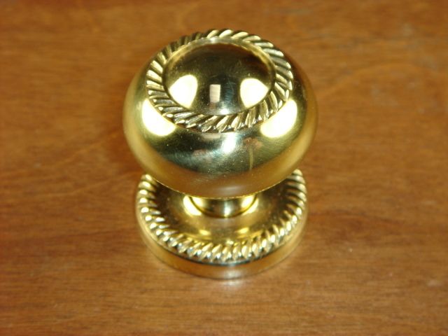 Sonoma Cabinet Hardware Solid Brass Rope Knob 1.25 Dia  