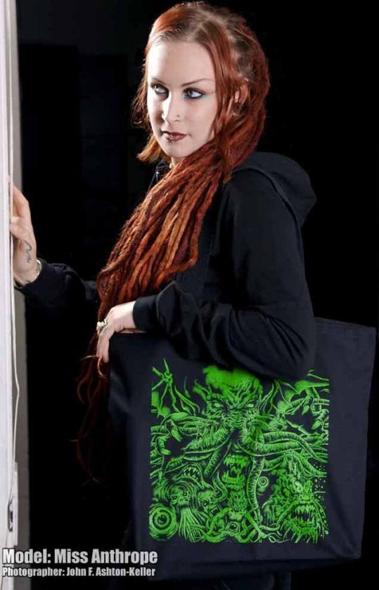 INNSMOUTH HP LOVECRAFT TOTE RECORD BAG CTHULHU HORROR  