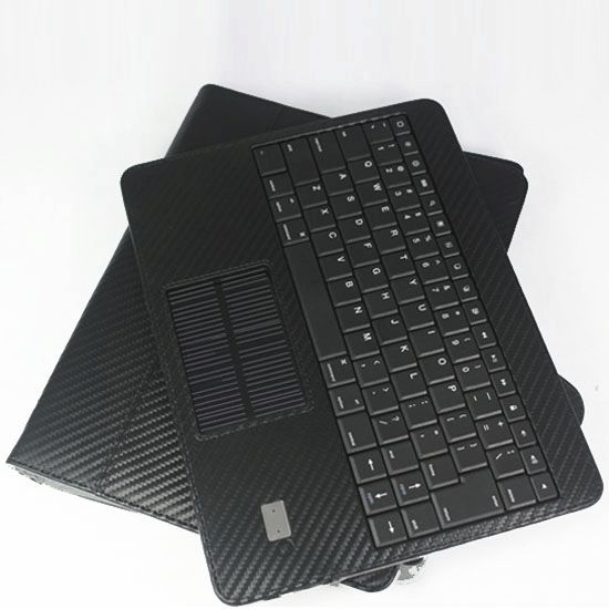 New Carbon Fiber Case for Apple iPad 3 HD With Solar Charged 