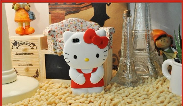 Hot Hello Kitty Cute 3D hard Back Case Cover Skin for iPhone 4 4G 4S 