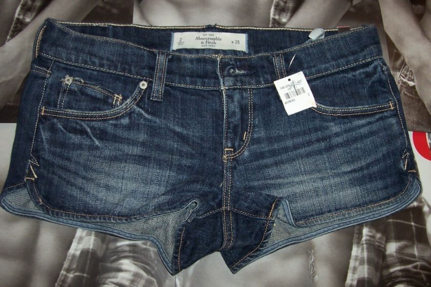 ABERCROMBIE BY HOLLISTER WOMEN SHORT Sz27 100%AUTHENTIC  