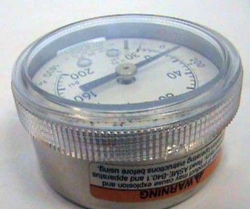 NOS 2 Mercury 0550 0223 Dual Range Gauge 30 0 200  