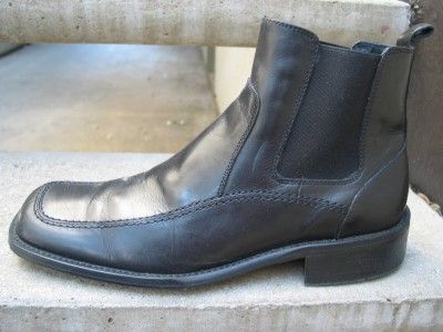 Kenneth Cole Reaction Used Black Leather Boots 8.5  