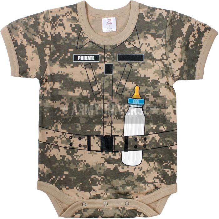 ACU Digital Camouflage Soldier One Piece Bodysuit  