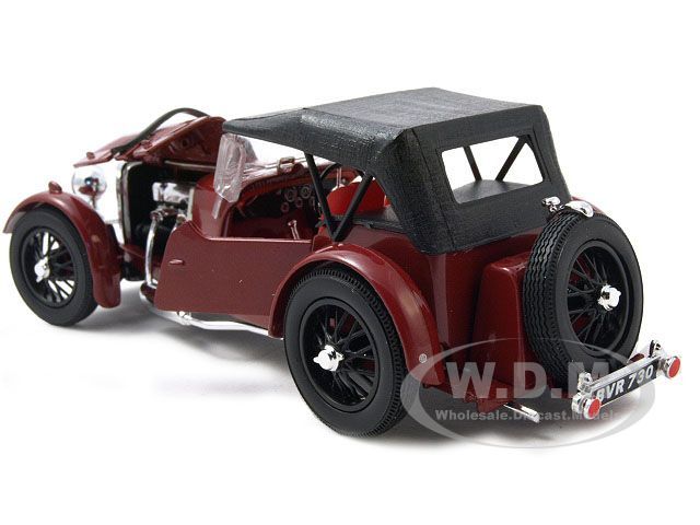 1934 ASTON MARTIN MARK II BURGUNDY 132 DIECAST MODEL  