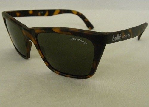 VINTAGE BOLLE 528 ACRYLEX TORTOISE GRAY SUNGLASSES  