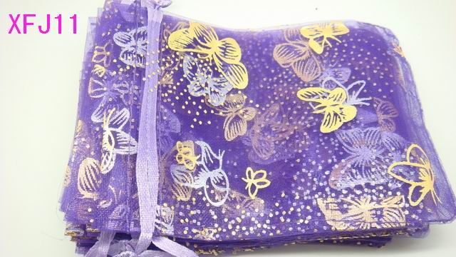 Butterfly Organza Wedding Gift Bags Pouches 12x9cm XF  
