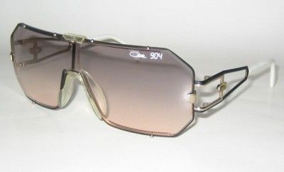 1980s VINTAGE CAZAL W.GERMANY SUNGLASSES 904 ROSE SHIELD AVIATOR 