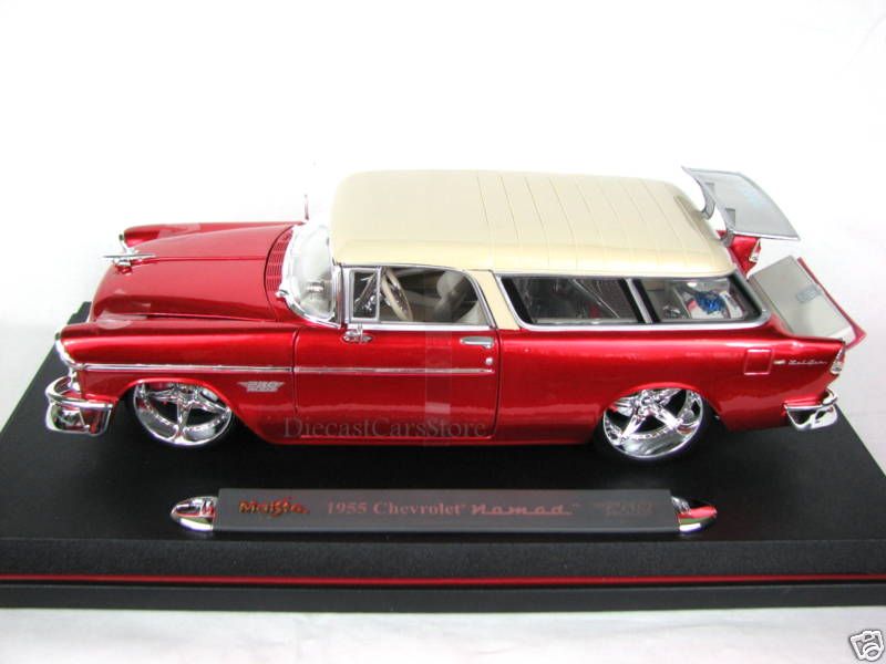 Maisto 1955 Chevrolet Nomad Red 1/18 Diecast car  