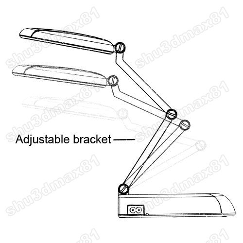 31 LED Folding Desk Lamp Table Light w/ Adjustable Head S1514 