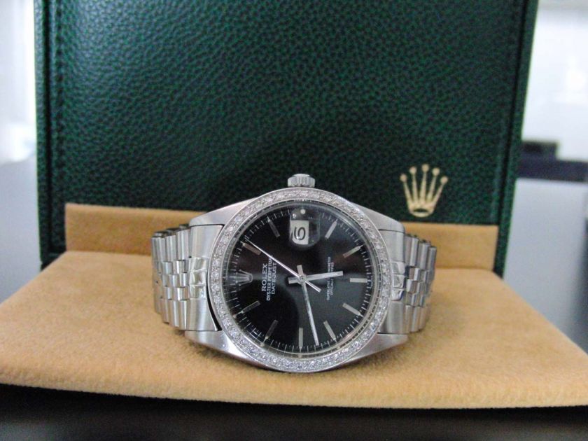 ROLEX Oyster Perpetual Datejust DIAMONDS Jubilee 36mm ORIGINAL BOX 