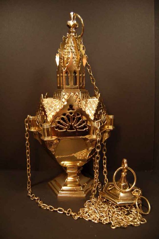 Great Ornate Gothic Censer (Thurible) +  
