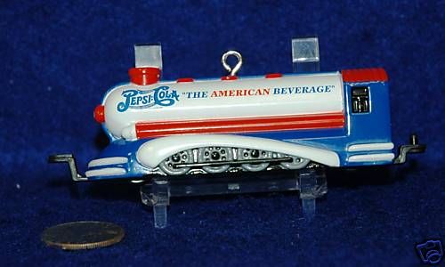 Pepsi Cola, Train, Railroad Christmas Ornament  